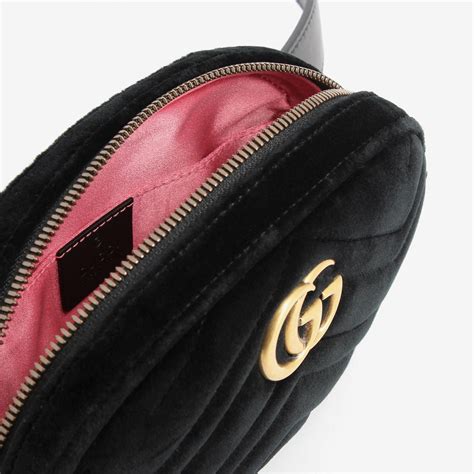 gucci belt bag velvet price|gucci black velvet marmont bag.